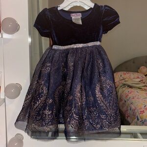 Blueberi boulevard navy blue sparkly dress size 12M